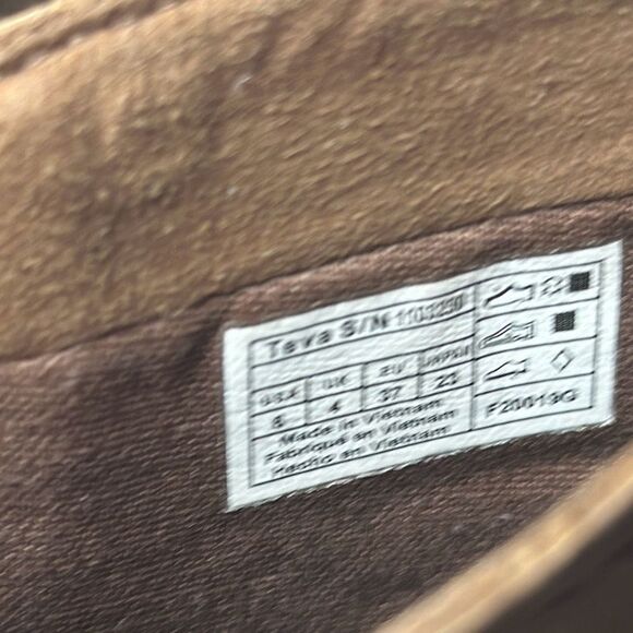 Teva Women's Brown Leather Anaya Chelsea Waterproof Booties - Brown size 6 - Picture 9 of 11